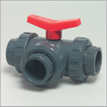 3 Way Ball Valve, with union nuts, T-boring
